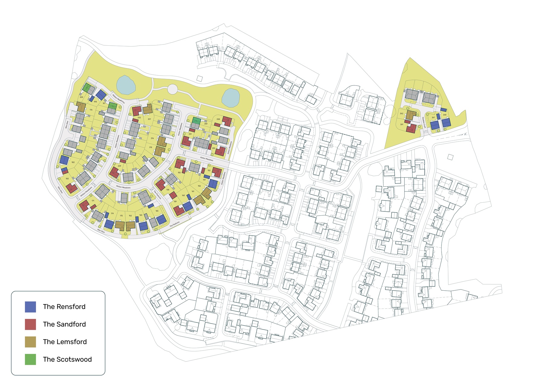 Development siteplan - Contact Onward for an accessible alternative